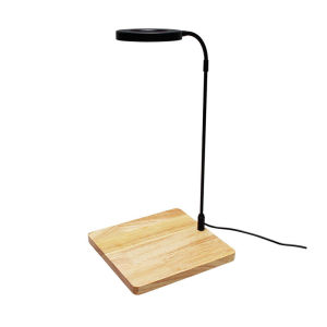 W LED Aquarium Light with Bamboo Board for Potted Plants Succulents Miniature Landscape
