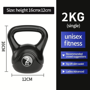 Multi-Size PVC Coated Kettlebell Set 2KG/4KG/6KG/8KG/10KG/12KG/14KG - Durable Home & Commercial Fitness Equipment