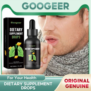 Googeer Dietary Supplement Drops For Lung Cleansing Liver Cleaning Lungs Drops Detoxification Lug Clears Respiratory Herbal Lung Cleansing Drops Cure Cough Asthma Relieve Body Discomfort Promote Breathing Lungs Detoxification Liquid Health Care(30ml)