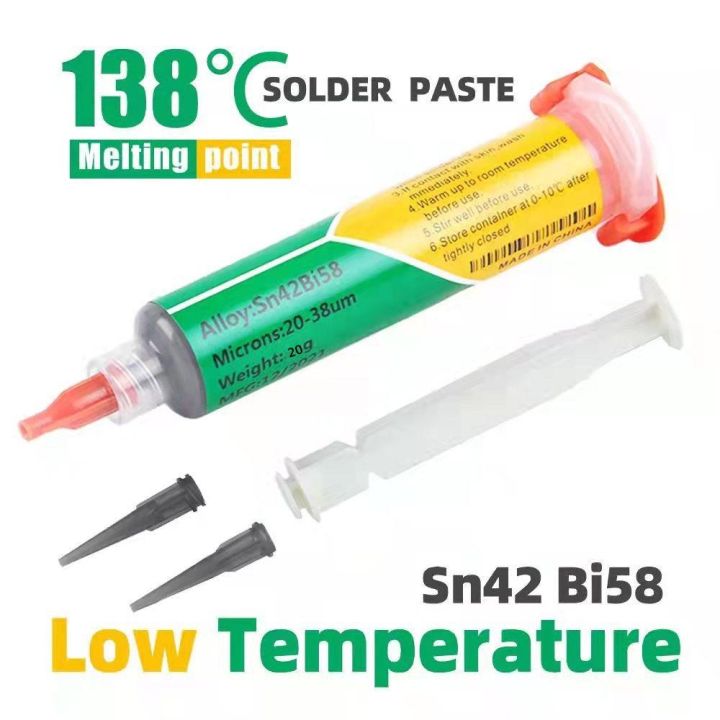 138°C Solder Paste Flux for Soldering SMD BGA IC PCB Needle Tube Tin