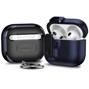 New for AirPods 4th Generation Case (2024) Rugged Shockproof Protective Cover with Secure Lock for Apple AirPods 4 Earphone Accessories