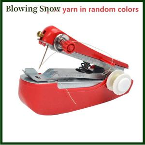 Blowing 1 Set Mini Sewing Machine Fast Stitch Labor-saving Fabric Clothes Sewing Tools Handheld Portable Mini Manual Sewing Machine