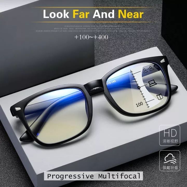 AntiBlue Progressive Multifocal Reading Glasses Reading Glasses Smart