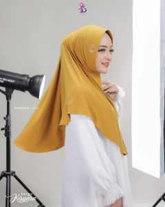 Linalivia Hijab - KISYARA hijab instan bahan jersey Pad antem nyaman dan membingkai diwajah