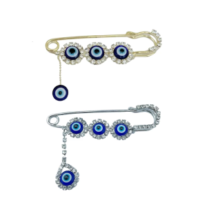 Protective Devil Eye Brooch Pin For Good Luck Spiritual Gift Everyday Wear Devil Eye Pin For Women Men