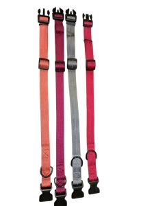 1-6pcs Pet Adjustable Nylon Webbing Single Collar
