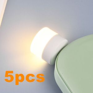 10Pcs Mini USB Night Light Warm White Eye Protection Book Reading Light USB Plug Computer Mobile Power Charging LED Night Lamp Aulis