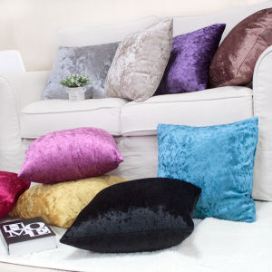 Newest Ice Velvet Pillow Cover Cushion Solid Color Cover For Living Room Sofa 45*45cm Crushed Velvet Decorative Pillowcase Shiny Pillowslip Throw Pillows Cover Home Decro