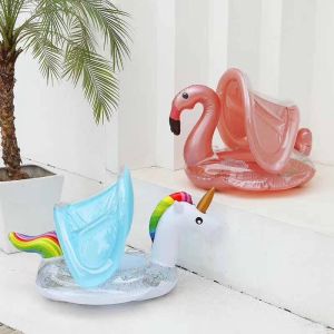 Sequin Flash Shade Series Baby Swimming Ring for Kids - Cartoon Steering Wheel Design - 1-3-6 Years Old