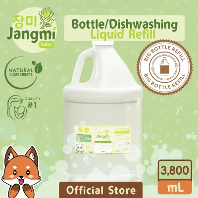 Jangmi Baby Natural Bottle Utensil Dishwashing Cleanser Liquid 3.8L Refill Gallon