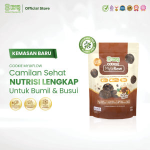 [NEW PACKAGING] Mom Uung Cookie Mylkflow 120 gr - Snack Sehat Tinggi Protein Kaasium & Asam Folat - Rendah Gula - Lactose Free Pelancar ASI