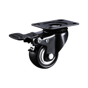 4pcs 1.5/2Inch Swivel Caster Wheel With Lock Swivel Furniture Wheel With Brake Gold Diamond Caster