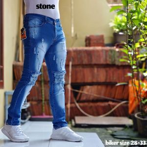 CELANA JEANS MUARH MERIAH PANJANG BIKERS SOBEK | TERKINI GOOD QUALITY PRIA TERBARU PRIA PANJANG BAHAN JEANS BERKUALITAS - HARGA TERJANGKAU TERBARU SLIMFIT PENSIL STREET - JEANS PANJANG TERBARU