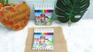 PW-12A/108-S12  Spidol Snowman Marker 1 Pack 12 Warna Spidol Shining TERMURAH!