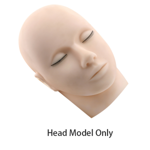 ขนตางอนสำหรับผู้เริ่มต้นตัวต่อขนตาขนตาปลอมโมเดลหัวหุ่น5คู่แฮนด์เมดร้านเสริมสวยทำจากเชือกผูกนักเรียนฝึกจาก Nagaraku