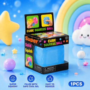 BUY 1 TAKE 1 Cute And Soft Ice Cube-Shaped Slow-Rebound Stress-Relieving Toy Squeezeable Ice Cubes Soft Sensory Squeezing Toys Fun Desktop Toys Suitable For Children And Adults Relieves Symptoms Of Adhd And Autism Suitable For Office And Home Use