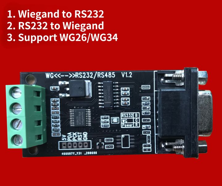 Wiegand Converter, Wiegand To RS232/RS485/TTL, Text Input And Output ...
