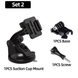 Mobil suction cup Mount + Quick Release Buckle Clip base For GoPro Brica Action kamera Aksesoris