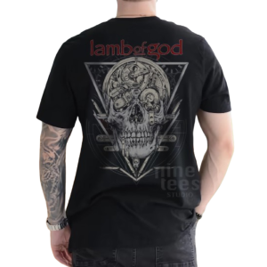 Kaos premium Bootleg Lamb of God Mechanic Skull Tshirt Band Musik
