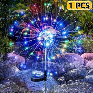 KANKA Solar Christmas Lights Garden Lights Outdoor Fairy lights 60/150/240LED Waterproof Solar Firework Light 8 Mode Outdoor Garden Decor Christmas Lights