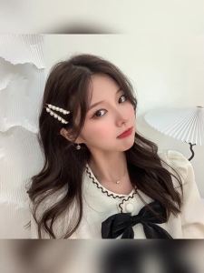 2026 Hot Sale [ Shipped from China ] Pearl hairpin pearl bangs hair clip elegant side clip girly hair accessory womens side clip pearl hairpin B3