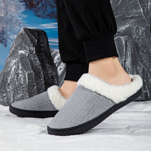 Extra Large Size 45 MenS Shoes Winter 46 Cotton Slippers MenS 47 Widened And Enlarged Size Home Casual Warm Cotton Shoes