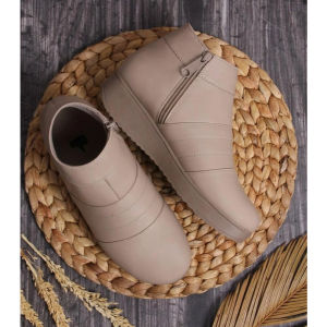 Cuero SEPATU WANITA ALEXA Boots Wanita Wedges Terpopuler