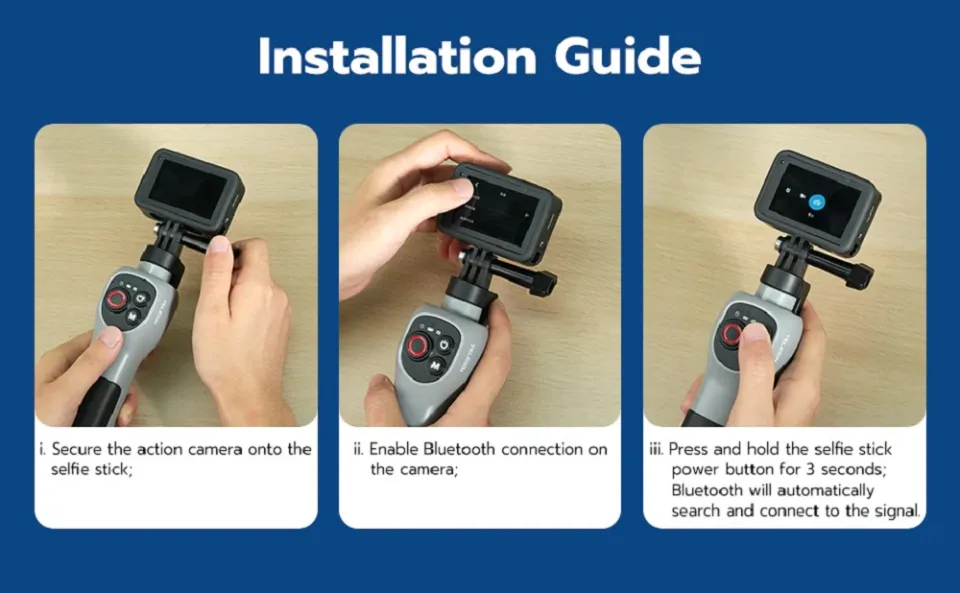 Telesin GoPro Hero 13, 12, 11, 10, 9, Cameras Underwater Extendable Stick  Monopod w/ Remote Accessories GP-WBT-001