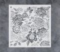 GSS Designs Peonies Wall Stencil 12x12Inch Floral Stencils for Wall Furniture Peony Allover Floral Pattern Stencils for Home Decor. 