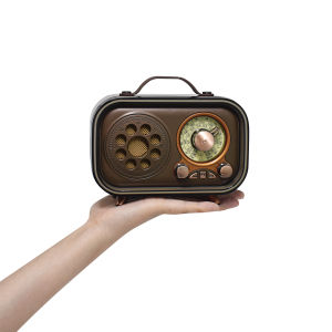 MERODITH 1315 Radio Bluetooth Retro Portabel FM/AM/SW Warna Lampu Suasana Hati TF AUX USB Bluetooth Radio