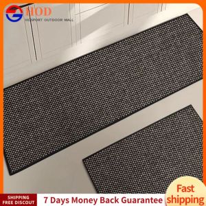 Kitchen & Table Linen Woven Kitchen Runner Non-slip Floor Mat for Easy Maintenance