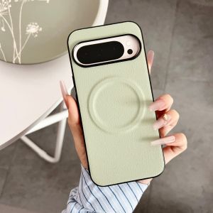 For Google Pixel 10 Pro XL Case Luxury PU Leather Skin Wireless Charging Protective Back Cover For Pixel 10 10Pro Shell