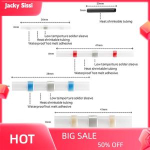 Jacky 800PCS Hàn con dấu dây kết nối Kit nhiệt thu nhỏ mông dây điện thiết bị đầu cuối