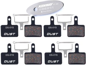4 Pairs Bicycle Bike Disc Brake Pads (Semi-Metallic/Sintered Metal) for TRP Tektro Shimano Deore Br-M575 M525 M515 T615 T675 M495 M486 M485 M475 M465 M447 M446 M445 M416 M415 M395 M375 M355