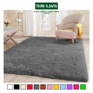 Karpet tikar bulu rasfur uk 200x150 cm untuk alas duduk bantal dan foto produk