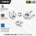 Klem Seling Clamp Sling Kuku Macan Galvanis Wire Rope Clip. 