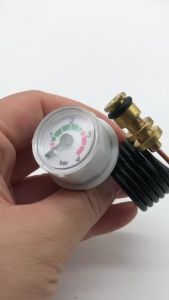 Gas Wall Mounted Furnace Parts Pressure Gauge Capillary Steam Pressure Gauge For Gas Boilers Replacement