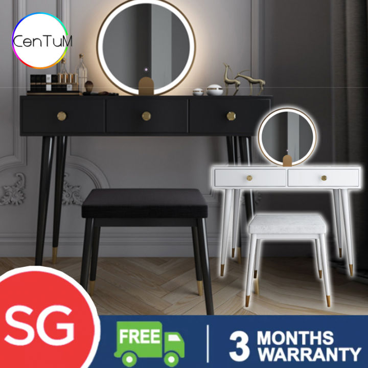 [SG] Garolini High Quality Dressing Table With Black Vanity Dressing