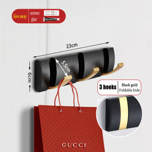 MEIDOO Bathroom Clothes Cabinet Hangers Aluminum Folding Hooks Hidden Hooks Behind Door Hangers Living Room Hooks