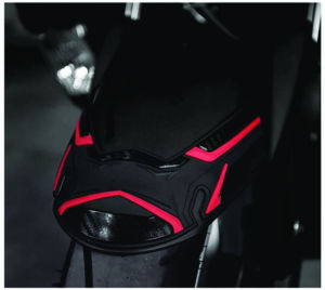 Yamaha New NMAX 2020-2024 Front Fender Spakbor Depan Cover Bahan Karet Tebal 3D Motif Timbul Emboss Awet Warna Tidak Luntur Aksesoris Variasi Modifikasi Decals Emblem Buat Motor lebih Cakep keren Kece
