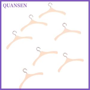 QUANSEN ของเล่นจำลองของตกแต่งห้องนอนที่แขวนเสื้อโค้ทตุ๊กตา1:12
