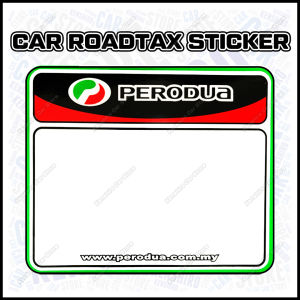 🔥 Roadtax Sticker Kereta Universal Vehicle Roadtax Sticker Proton Perodua Honda Toyota Car Transparent Sticker 路税贴纸 贴纸