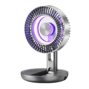 CANGI8 USB Rechargeable High-speed Turbos Air Conditioning Portable Size Compact Size Cooling Tools Desk Fan Floating 5 Speed Portable Air Conditioner Home Office