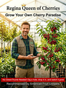 JS Super Sweet Tamara Seedless Giant Cherry Tree Sapling Cherry Seedling Sweet Cherry Plant Live Plant High Yield Fruit Tree