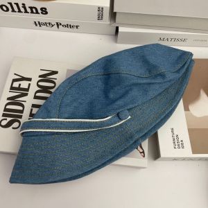 💥TH ขายร้อน💥ทำให้ใบหน้าดูเล็กลง หมวกผ้ายีนส์สไตล์ย้อนยุค/หมวกผ้ายีนส์ บักเก็ต สไตล์วินเทจ ใส่กันแดด ใส่เที่ยวได้เท่ๆ ทรงมินิมอล หมวกแฟชั่น