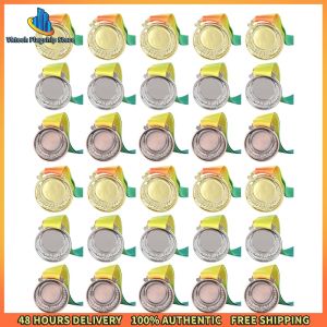 Vktech 30 Pieces 2 Inches Gold Silver Bronze Award Medal Winner Medal Winner Medals Gold Prize for Sports Competitions Party Spelling Bees