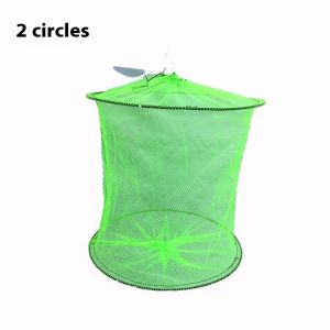 Simple Small Fish Guard Nylon Cloth 3 Layers Small Mesh Cloth Bag Foldable Net Lightweight Fish Bag Fish Basket