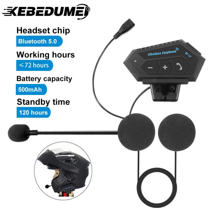Motorcycle Helmet Headset Headphone Wireless Bluetooth 4.2 Headphone
