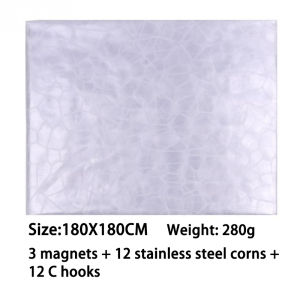 EVA Shower Curtain Waterproof 3D Thicken Bathroom Shower Curtain With Hooks 180*180CM