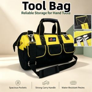 Tool Bag Waterproof Carry Tote Multi-Purpose Storage Bag with  Shoulder Strap Tool Bag